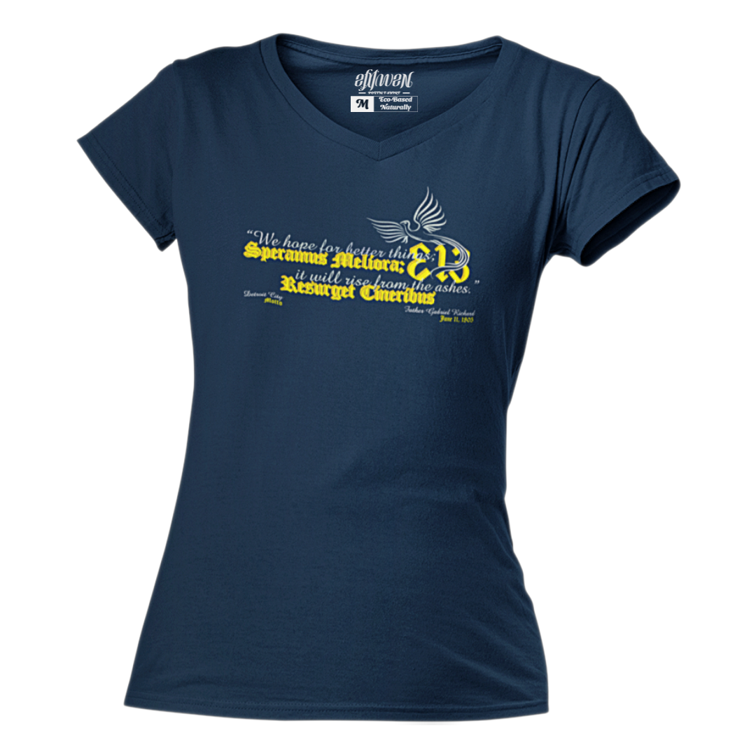 Ladies "D-313 Motto" V-Necks