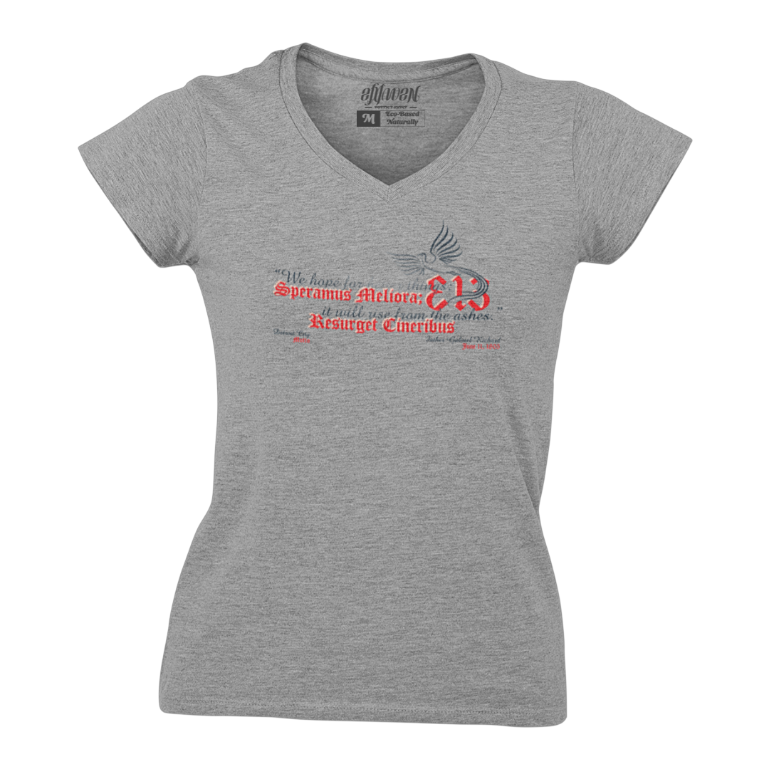 Ladies "D-313 Motto" V-Necks