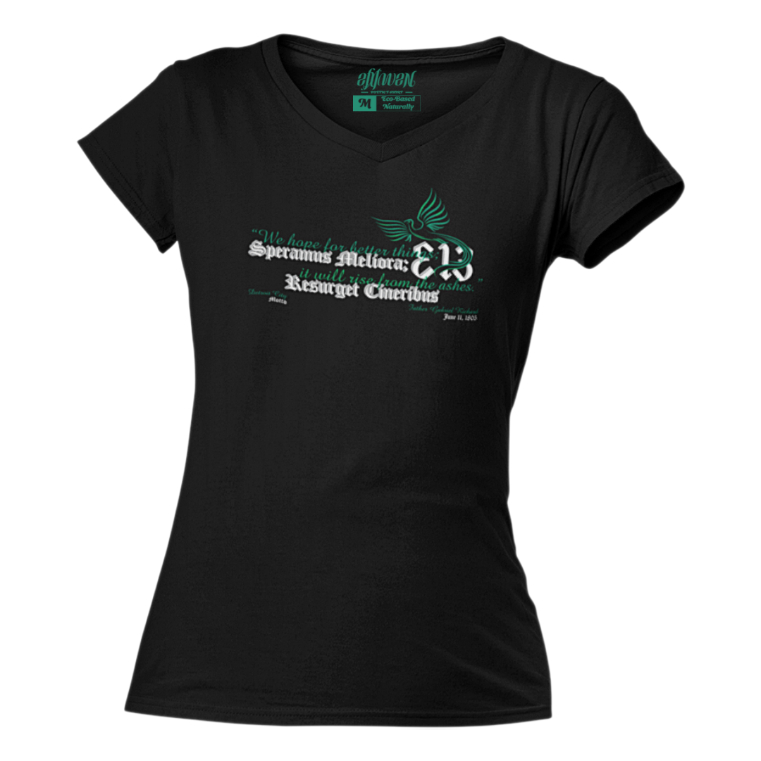 Ladies "D-313 Motto" V-Necks